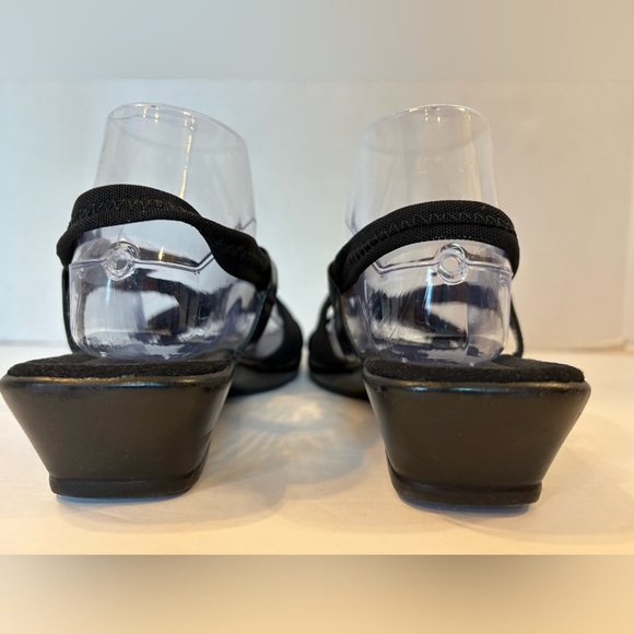 Mootsies Tootsies black open toe slingback sandals size 8.5 M - Picture 7 of 10